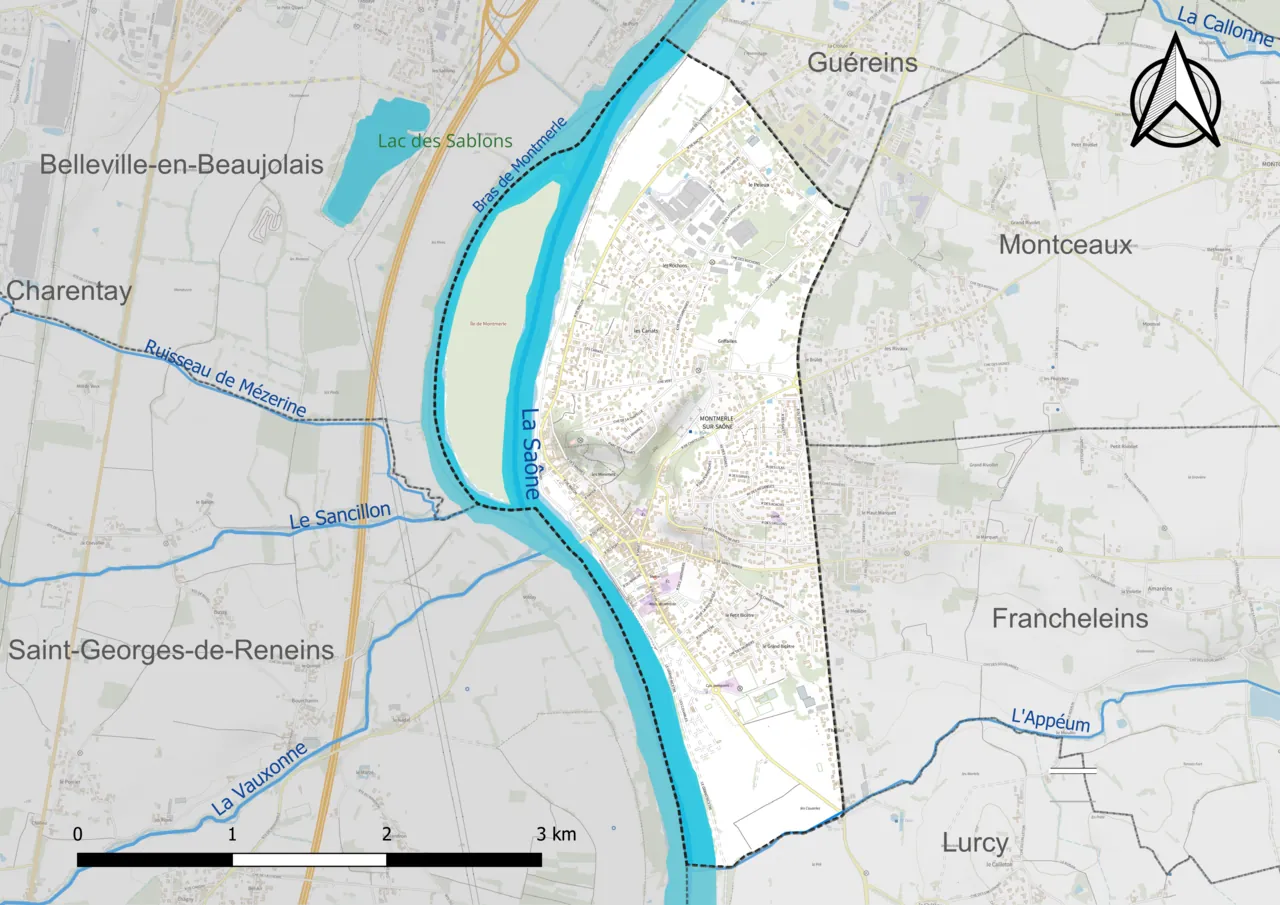Vue de Montmerle-sur-Saône
