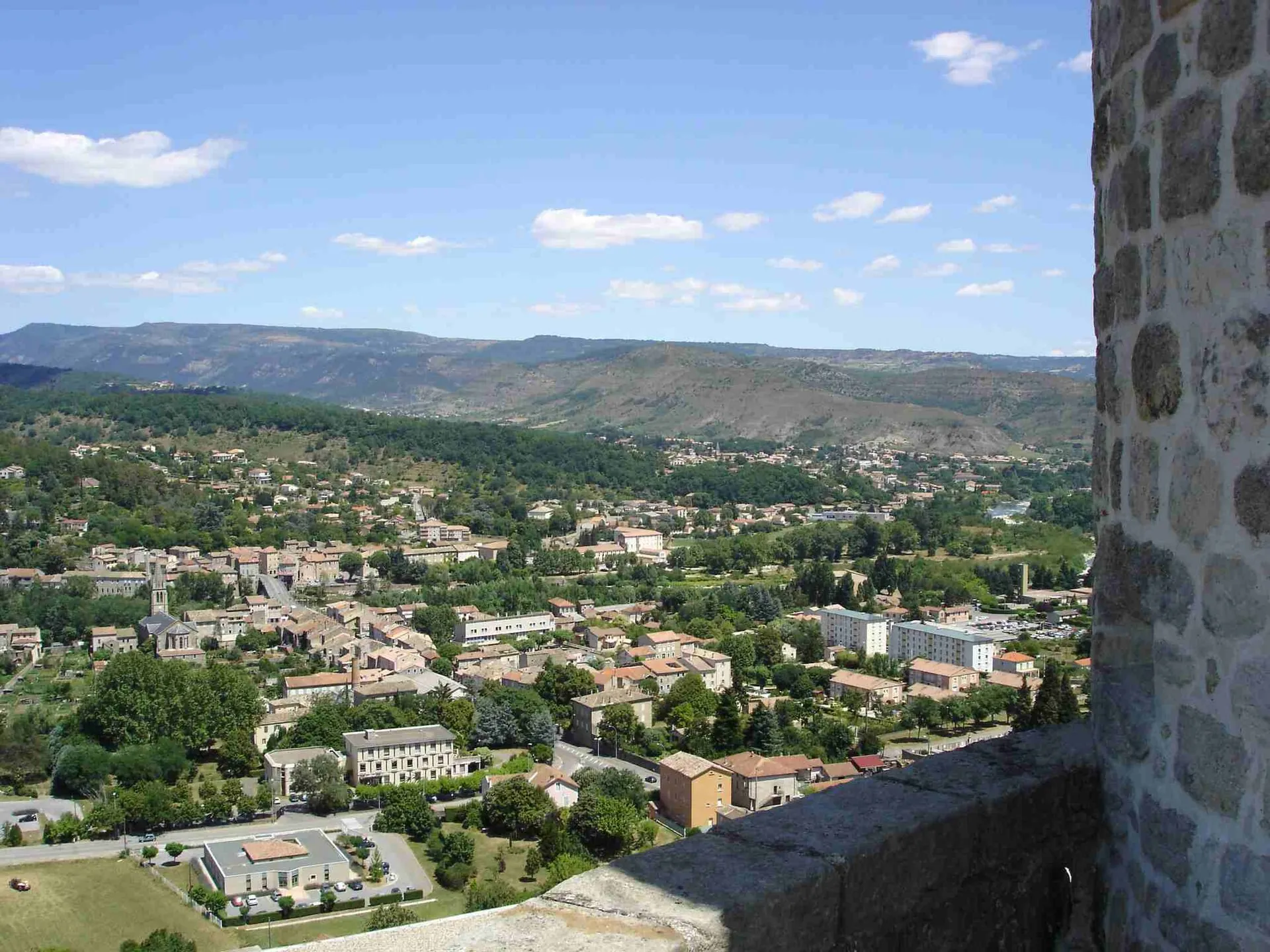 Vue de Aubenas