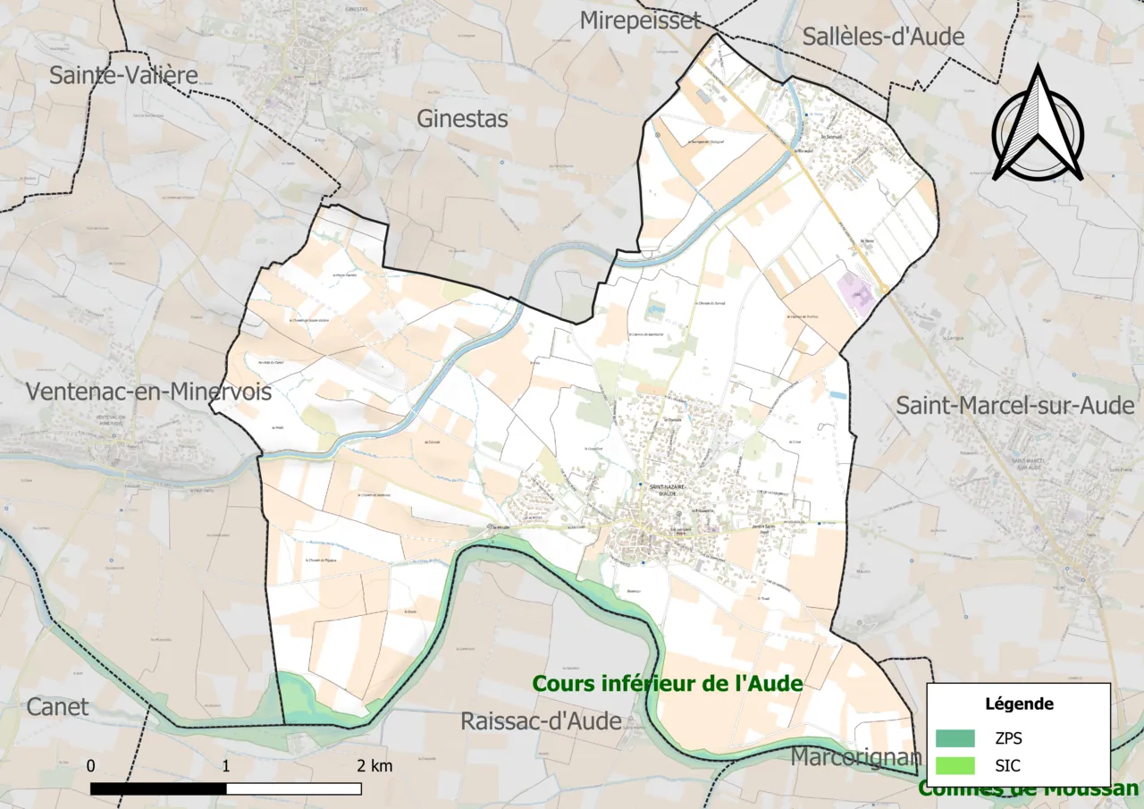 Vue de Saint-Nazaire-d'Aude