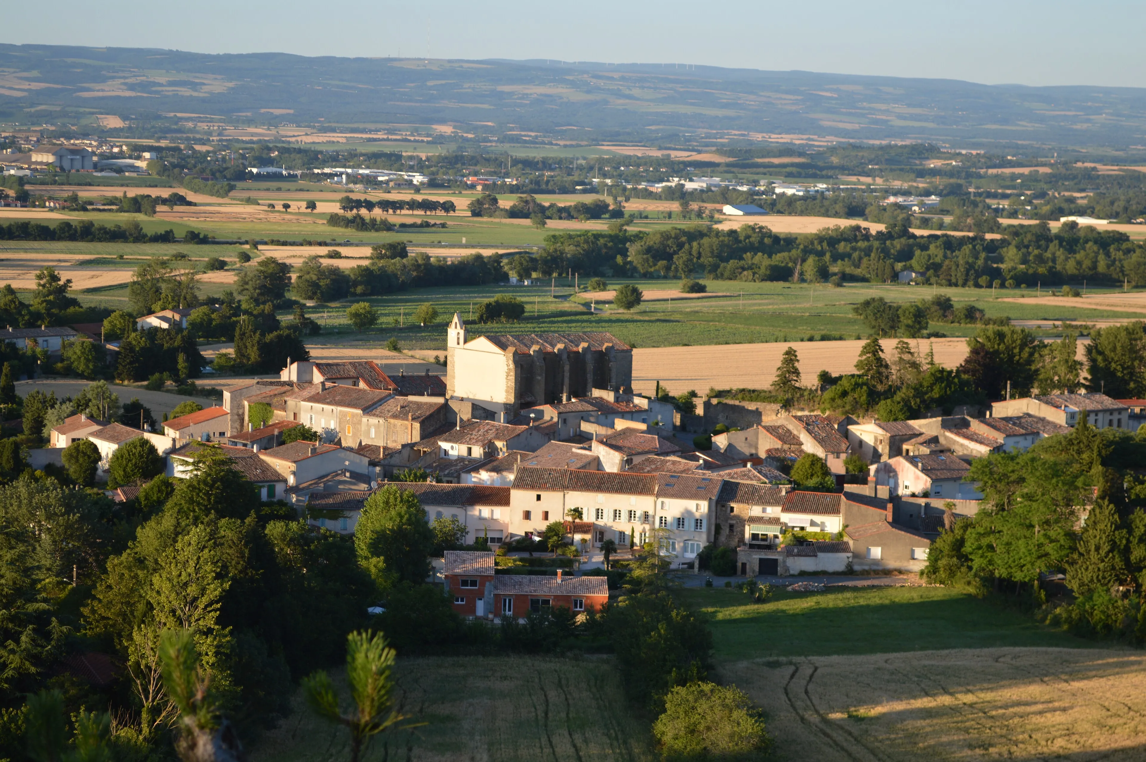 Vue de Villeneuve-la-Comptal