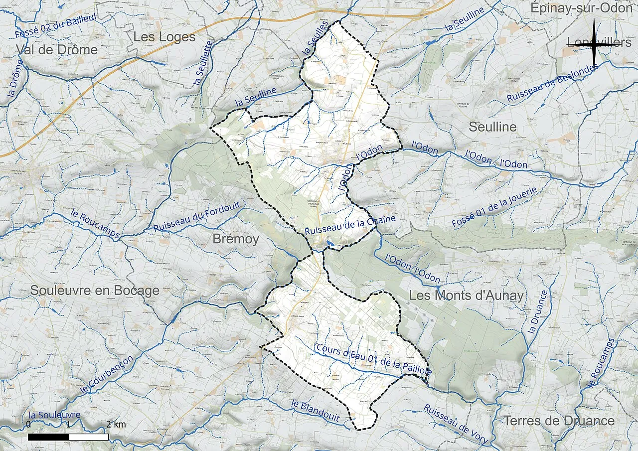 Vue de Dialan sur Chaîne