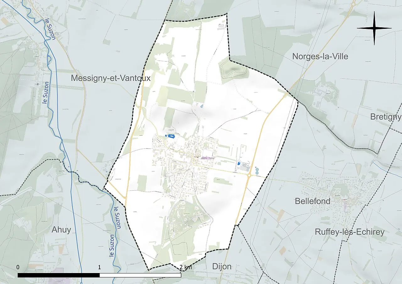 Vue de Asnières-lès-Dijon