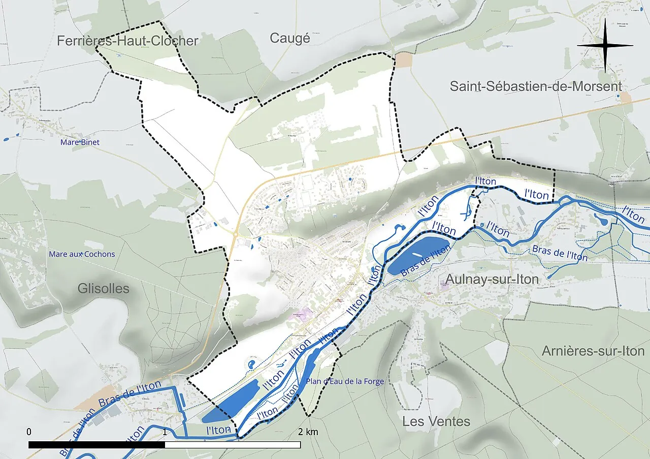 Vue de La Bonneville-sur-Iton