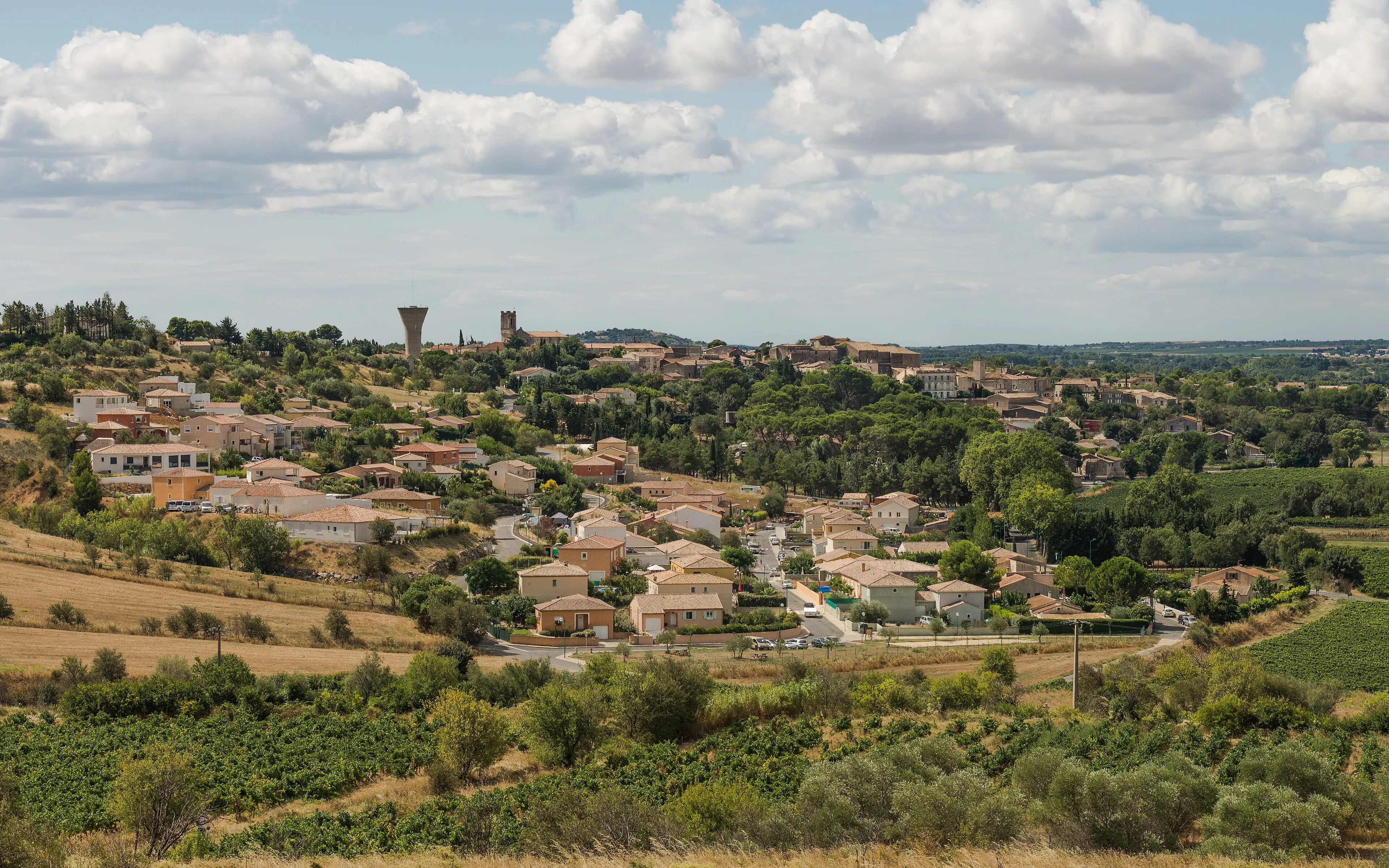 Vue de Castelnau-de-Guers