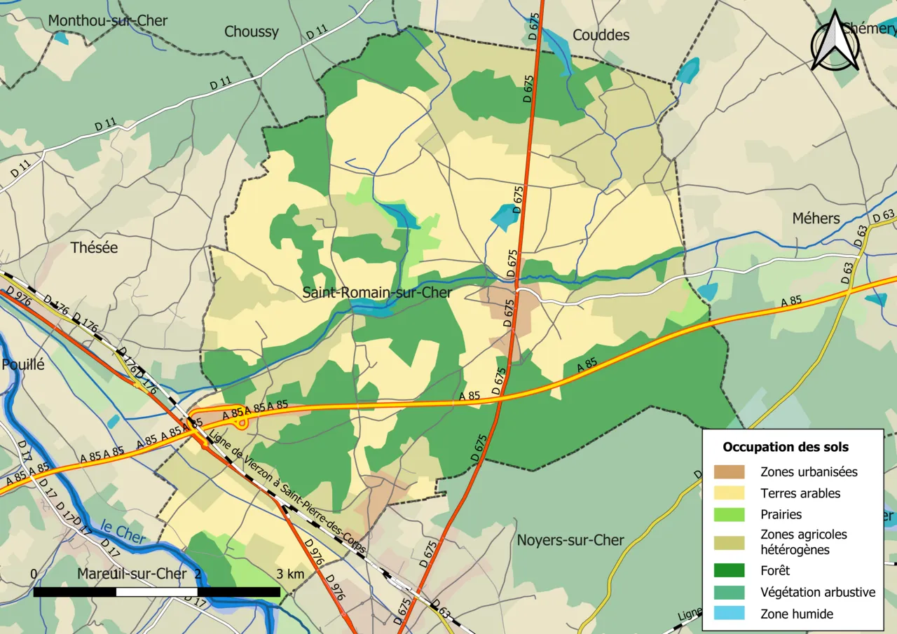 Vue de Saint-Romain-sur-Cher