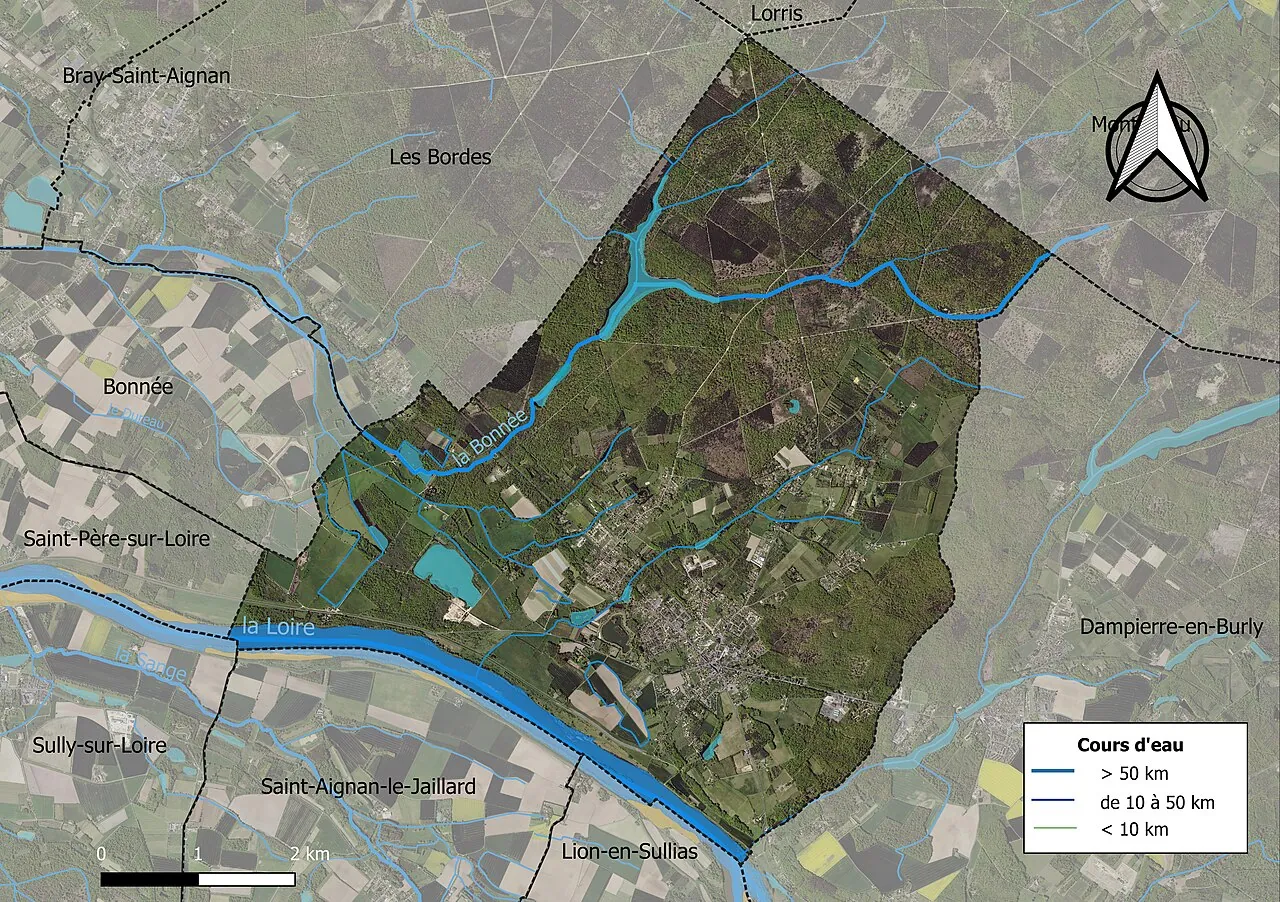 Vue de Ouzouer-sur-Loire