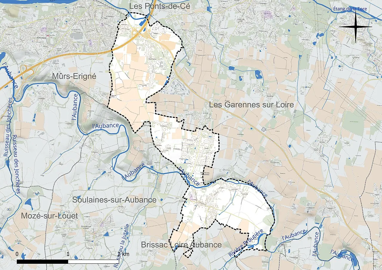 Vue de Saint-Melaine-sur-Aubance