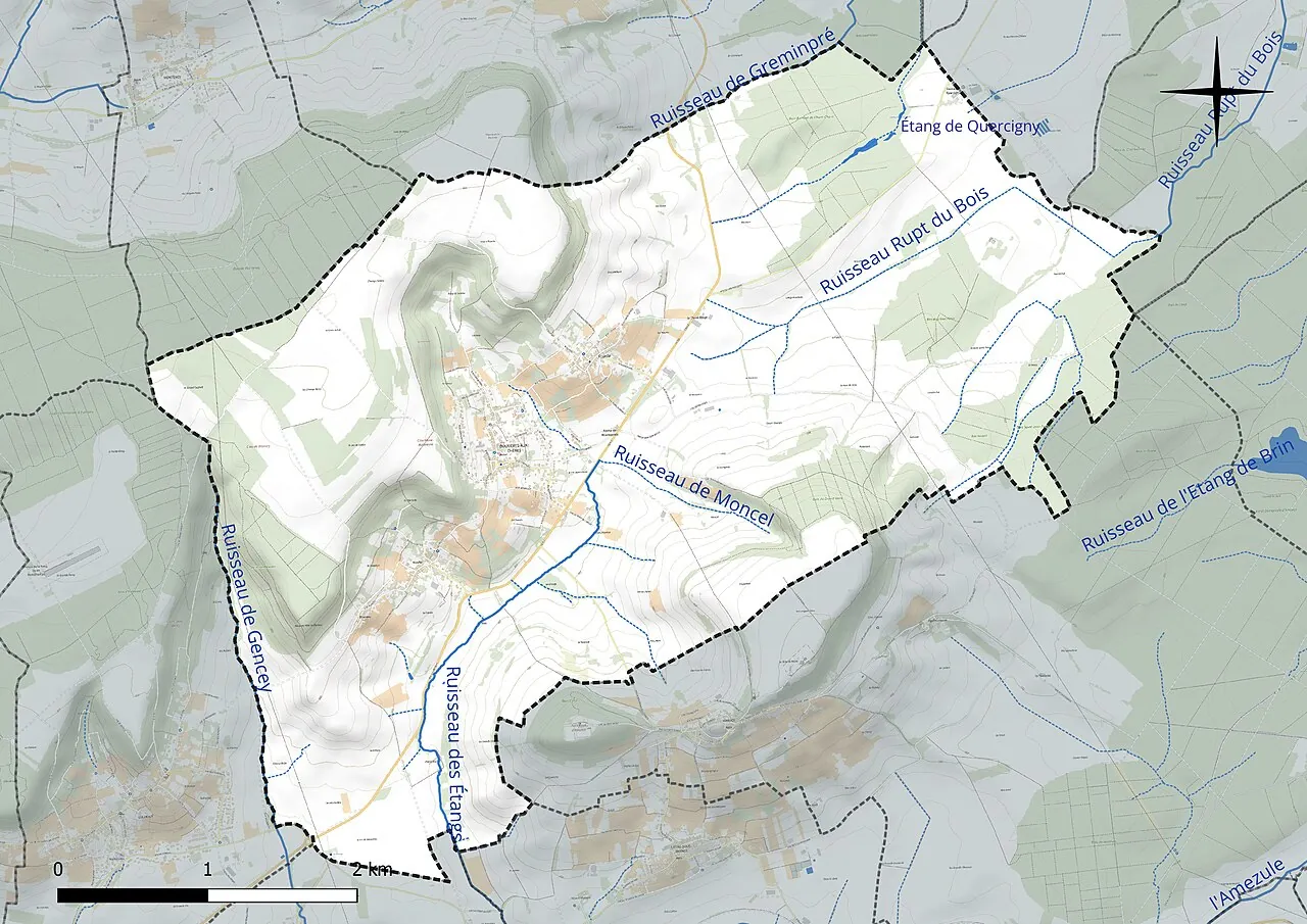 Vue de Bouxières-aux-Chênes