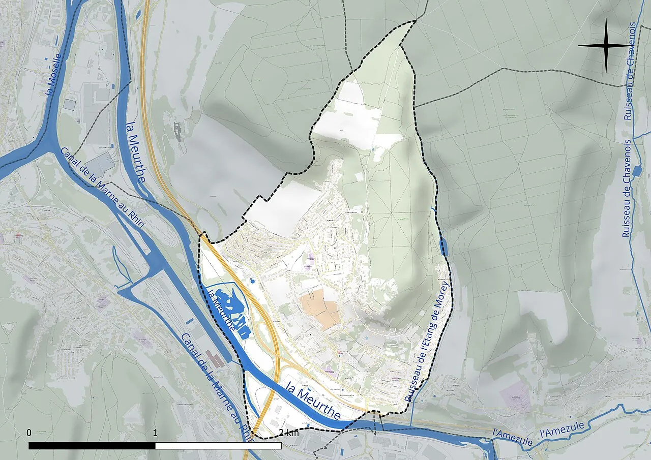 Vue de Bouxières-aux-Dames
