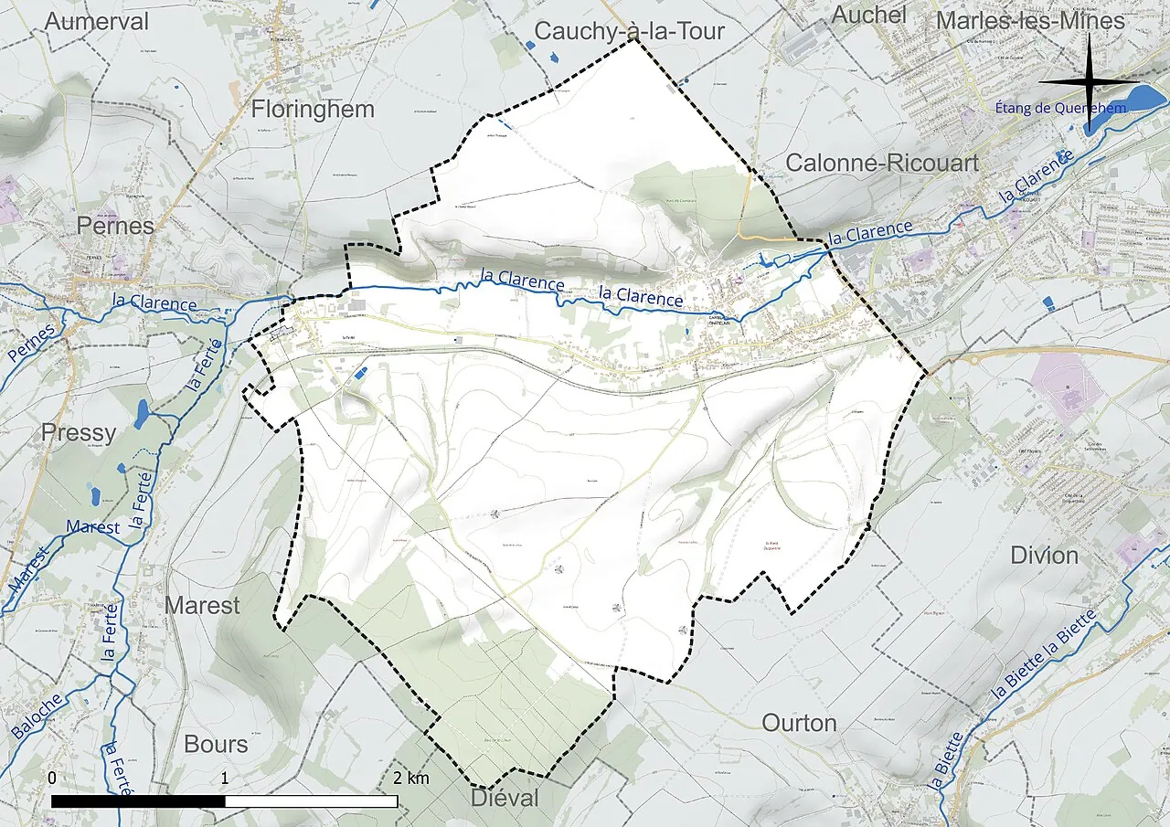 Vue de Camblain-Châtelain