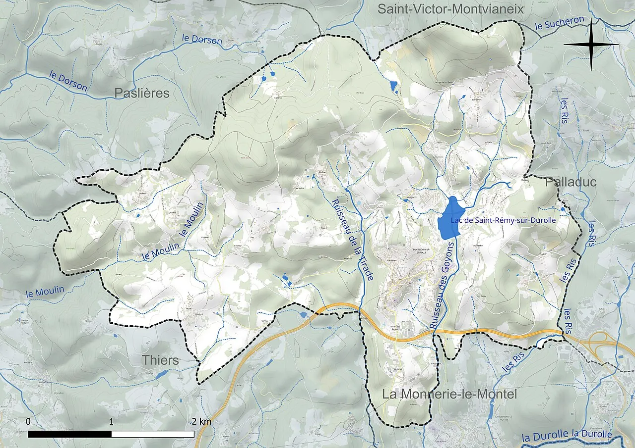 Vue de Saint-Rémy-sur-Durolle