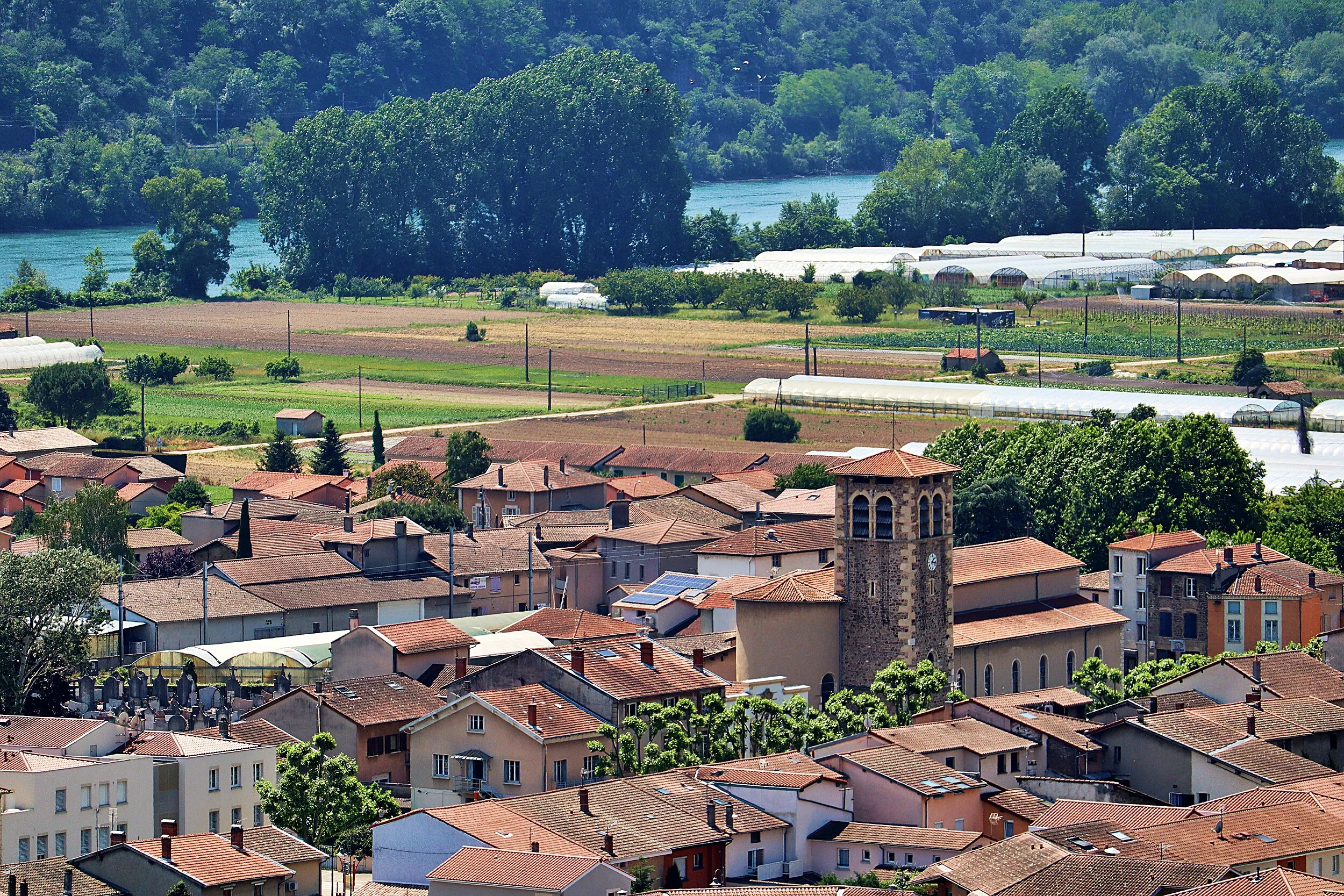 Vue de Ampuis
