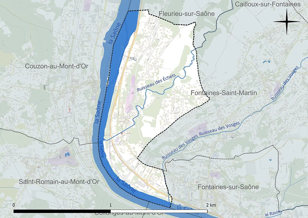 Vue de Rochetaillée-sur-Saône