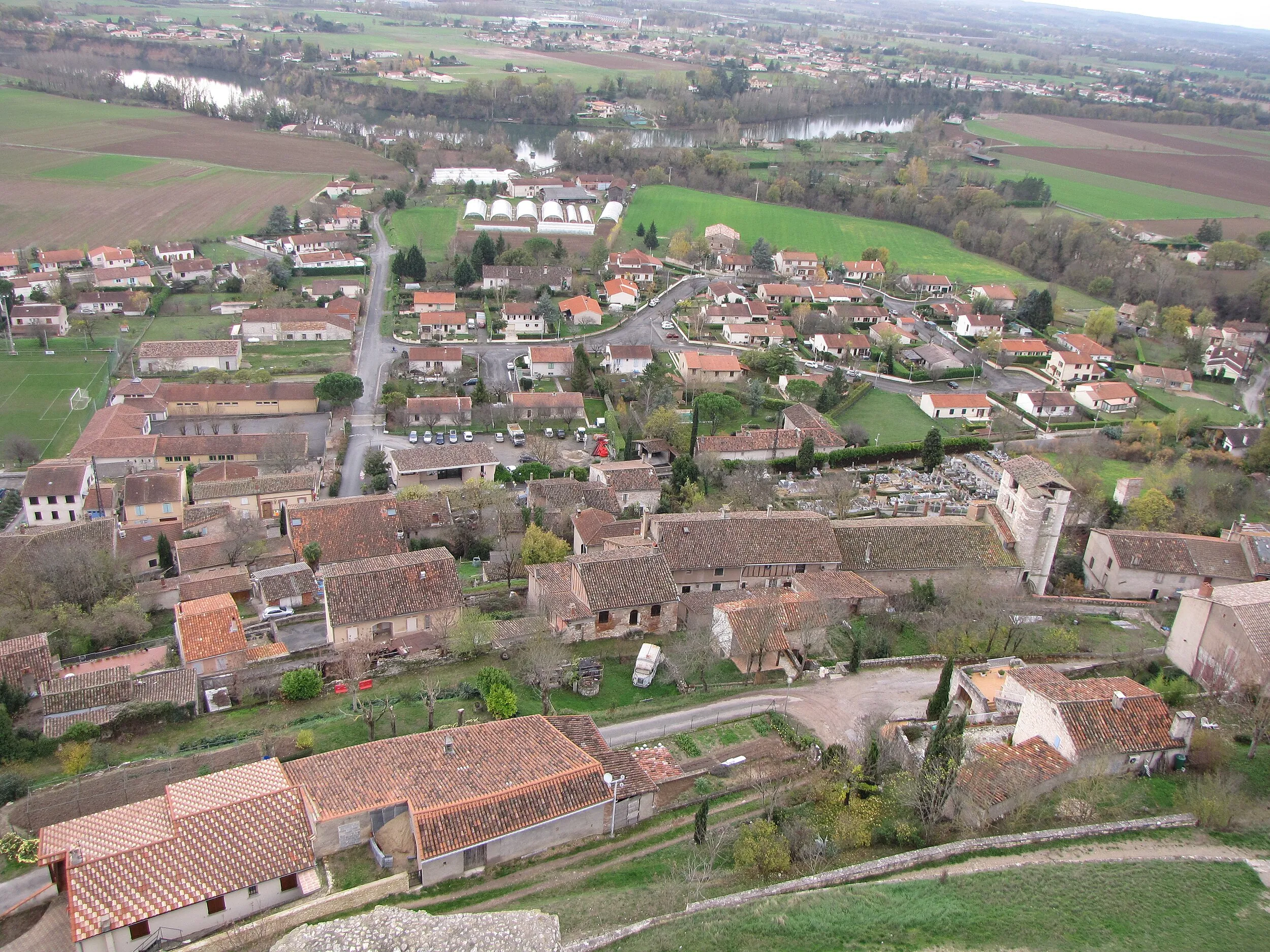 Vue de Castelnau-de-Lévis