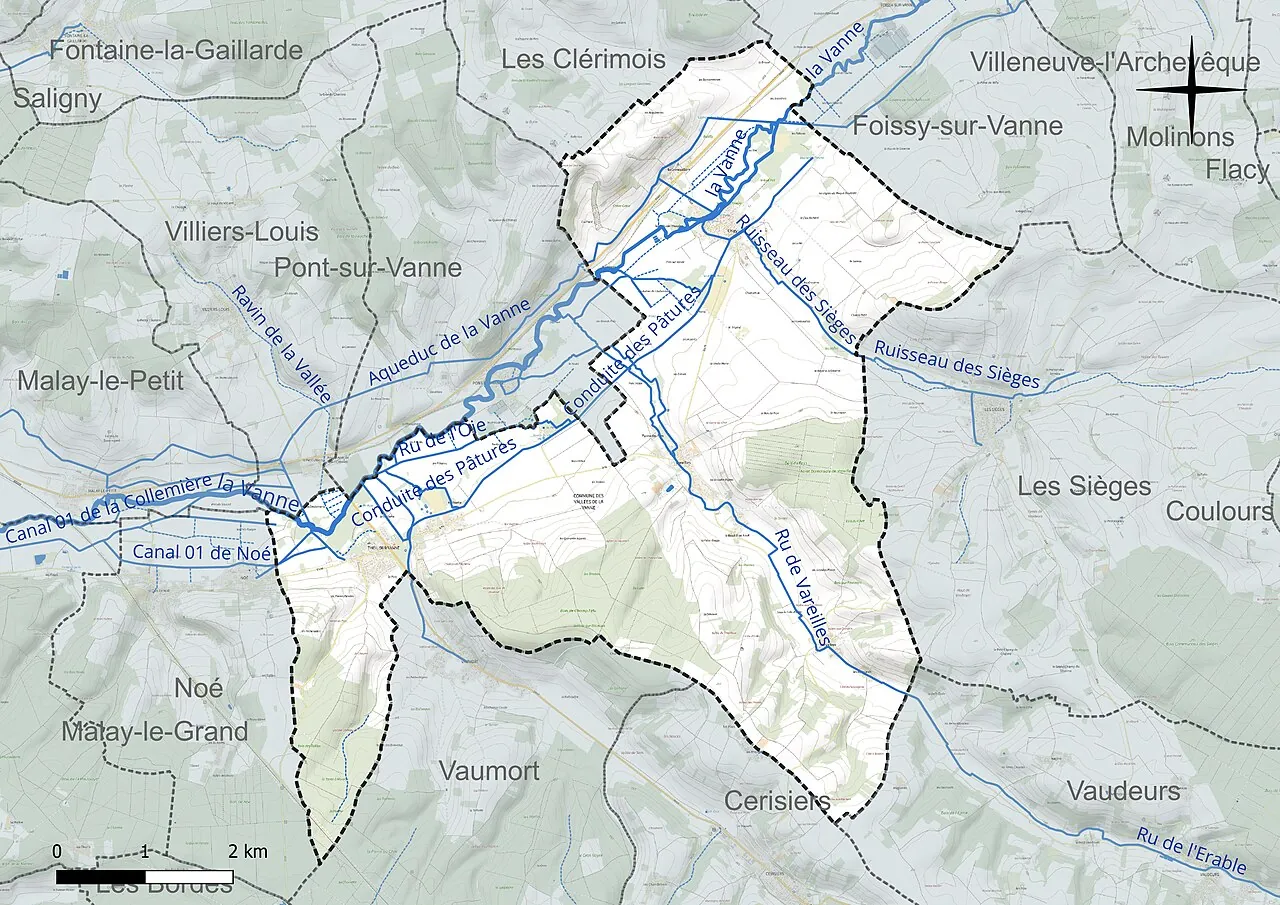 Vue de Les Vallées de la Vanne